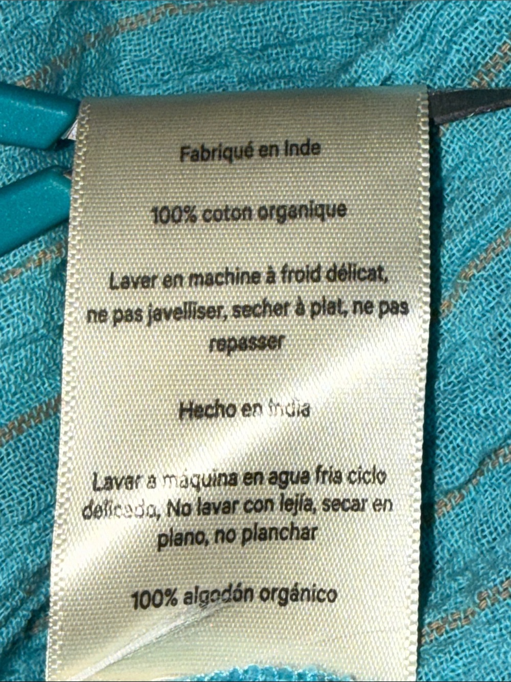 Mara Hoffman Swim Halter Maxi Dress Aqua Turquoise Textured Gauze Small - Picture 11 of 11